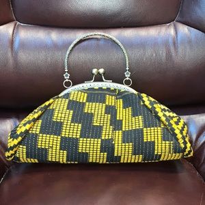 Unique Clasp Purse Handbag